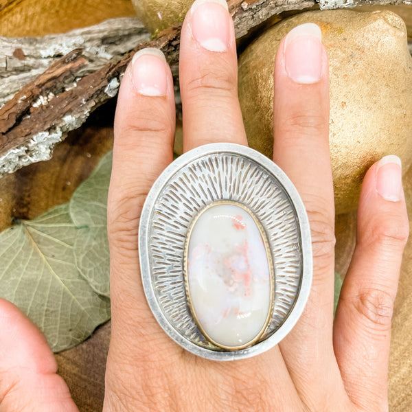 Power Ring - Lace Agate